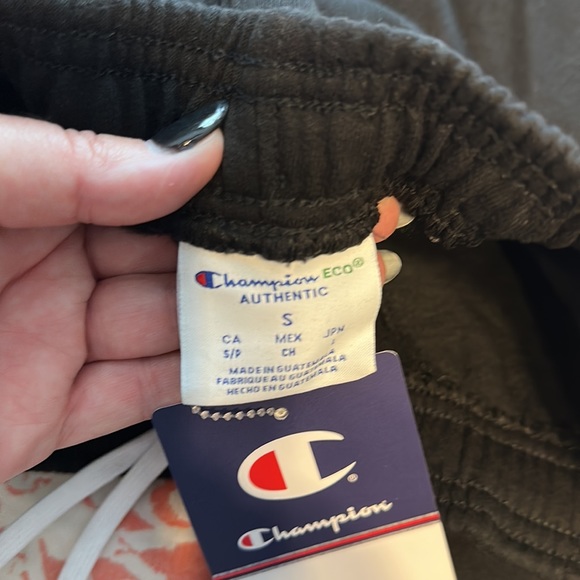 NWT Champion Jersey Joggers. Black - Picture 7 of 8
